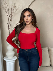 Emma Bodysuit-Red