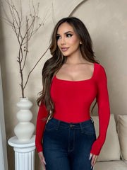 Emma Bodysuit-Red